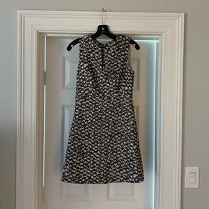 DVF Yvette Black Tweed Sleeveless Dress; size 2.